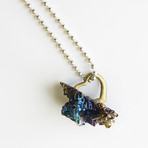 "Bismuth = Love" Necklace Iridescent