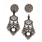 Day / Night Earrings Black