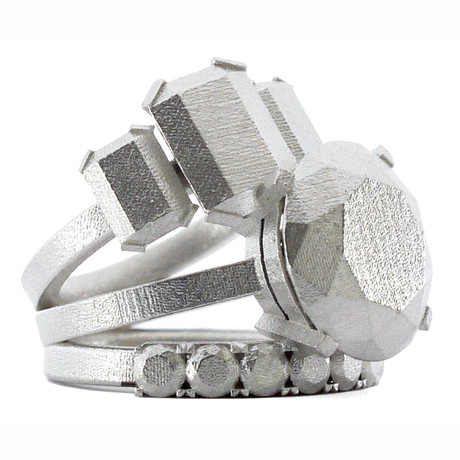 Digital Ring Silver (Size 4)