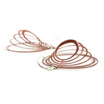 Concentric Earrings Red (1" Diameter )