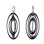 Orbit Earrings Black