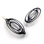 Orbit Earrings Black