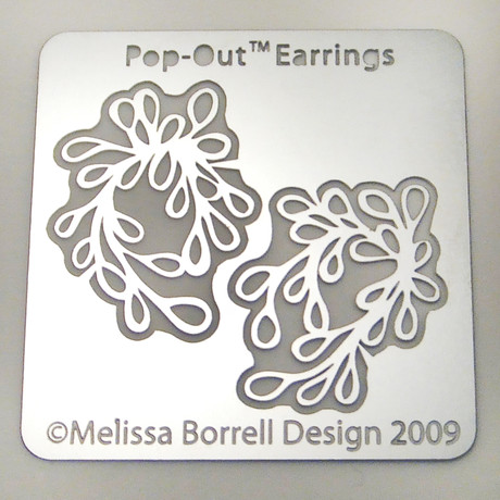 Vines Pop Out Earrings Silver