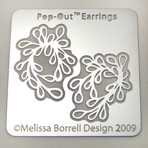 Vines Pop Out Earrings Silver