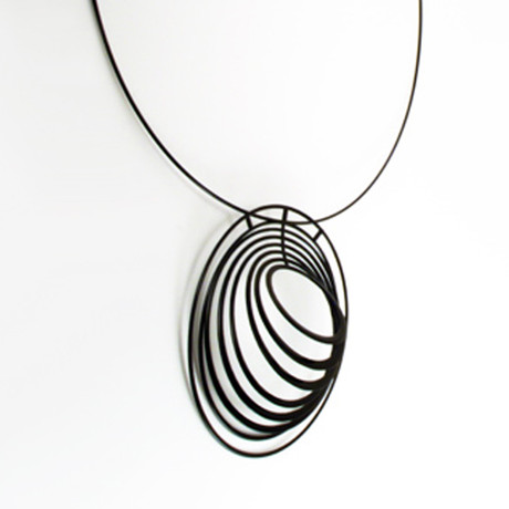 Concentric Pendant Black
