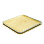 Large Maple Plate (Maple, Dark Blue)