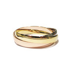 Tri-tone Interlocking Bangle Set