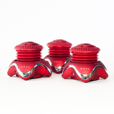 NOVA Portable Speaker, 3 Pack // Red & Chrome  