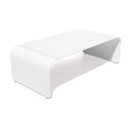 Flow Cocktail / Low Table (White Satin)