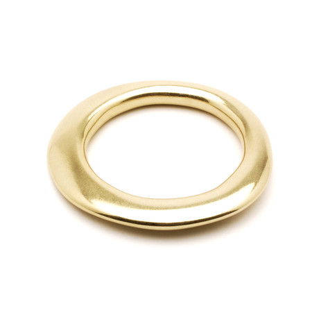 Flat Gold Bangle