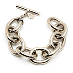 Silver Metal Chain Link Bracelet