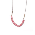 Pink Trade Bead Necklace