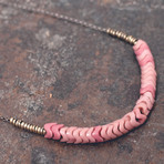 Pink Trade Bead Necklace