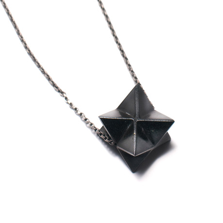 Black Jasper Merkaba Necklace