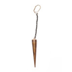 Single Brass Spike Earring