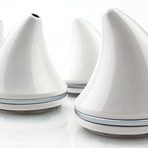 Horn USB Stereo Speakers White