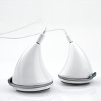 Horn USB Stereo Speakers White