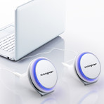 Horn USB Stereo Speakers White