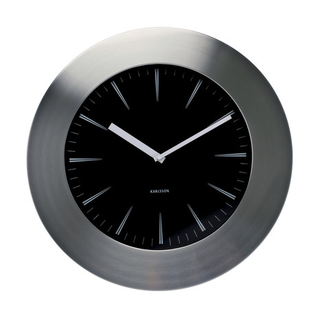 Wall Clock Nia Station - Polished Steel
