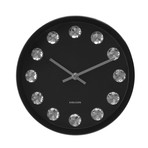 Wall Clock Medium Diamond - Nickel Plated