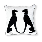 Greyhound with Jewels Pillow
