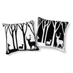 Day & Night at the Forest Pillow