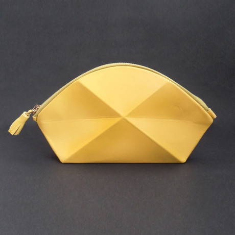Pyramide Cosmetic Bag Yellow