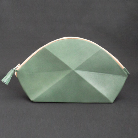 Pyramide Cosmetic Bag Green
