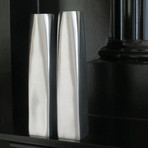 2 Modern Harmony Shabbat Candlesticks