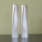 2 Modern Harmony Shabbat Candlesticks