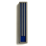 Concrete Mezuzah Long Lines (Blue)