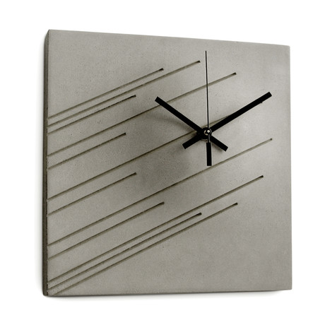 Concrete Impression Wall Clock