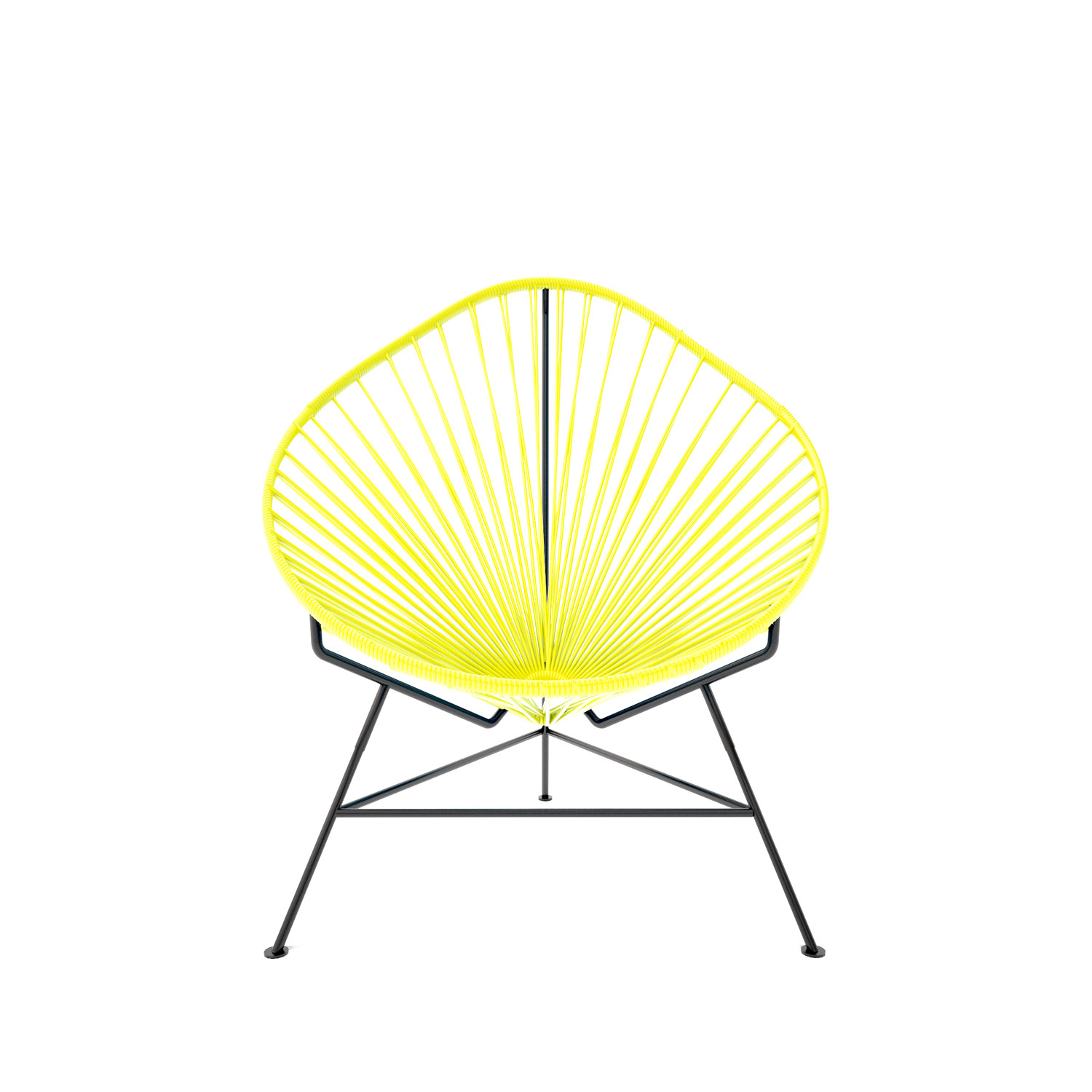 Baby Acapulco Chair Yellow Weave On Black Frame Innit Touch