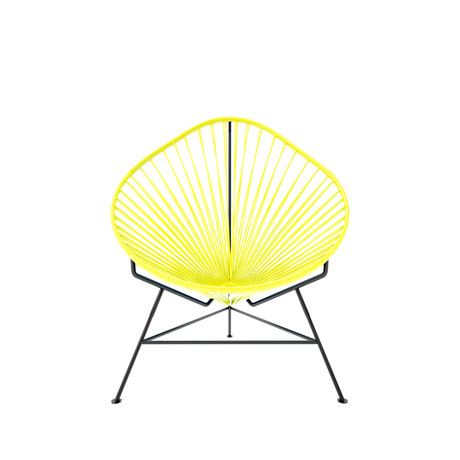 Baby Acapulco Chair - Yellow Weave on Black Frame