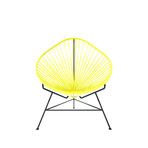 Baby Acapulco Chair - Yellow Weave on Black Frame