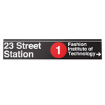 23 Street-Fashion Institute of Technology Station Sign (Sign, IIT)