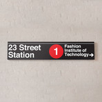 23 Street-Fashion Institute of Technology Station Sign (Sign, IIT)