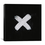 White X On Black (18" x 18")