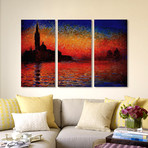 Sunset In Venice by Claude Monet (27" x 19")