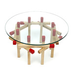 Maple Octagon Matchstick Table