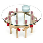 Maple Octagon Matchstick Table