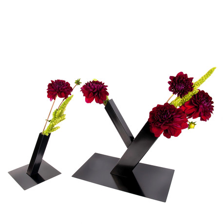 LusionBloom Vase Set // Black (Vase, black)