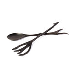 Rosewood Salad Servers in Twig Shape (Servers, Salad)