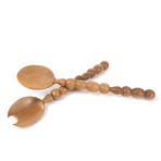 Teak Wood Salad Servers (Servers, Pearl)