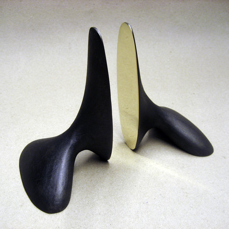 Black Brass Bookends IV 5.51"