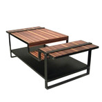 Muir Coffee Table (Black with Calico)