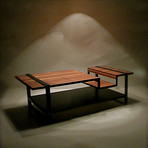 Muir Coffee Table (Black with Calico)