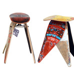Recycled Skateboard Stool (Stools will vary from the pictures shown as every one is unique)