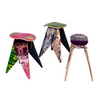 Recycled Skateboard Stool (Stools will vary from the pictures shown as every one is unique)