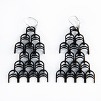 Deco Drop Earrings — 3D Printed